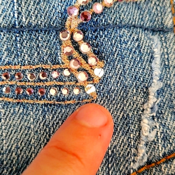 American Eagle Micro Mini Raw Hem Denim Skirt - Picture 6 of 6